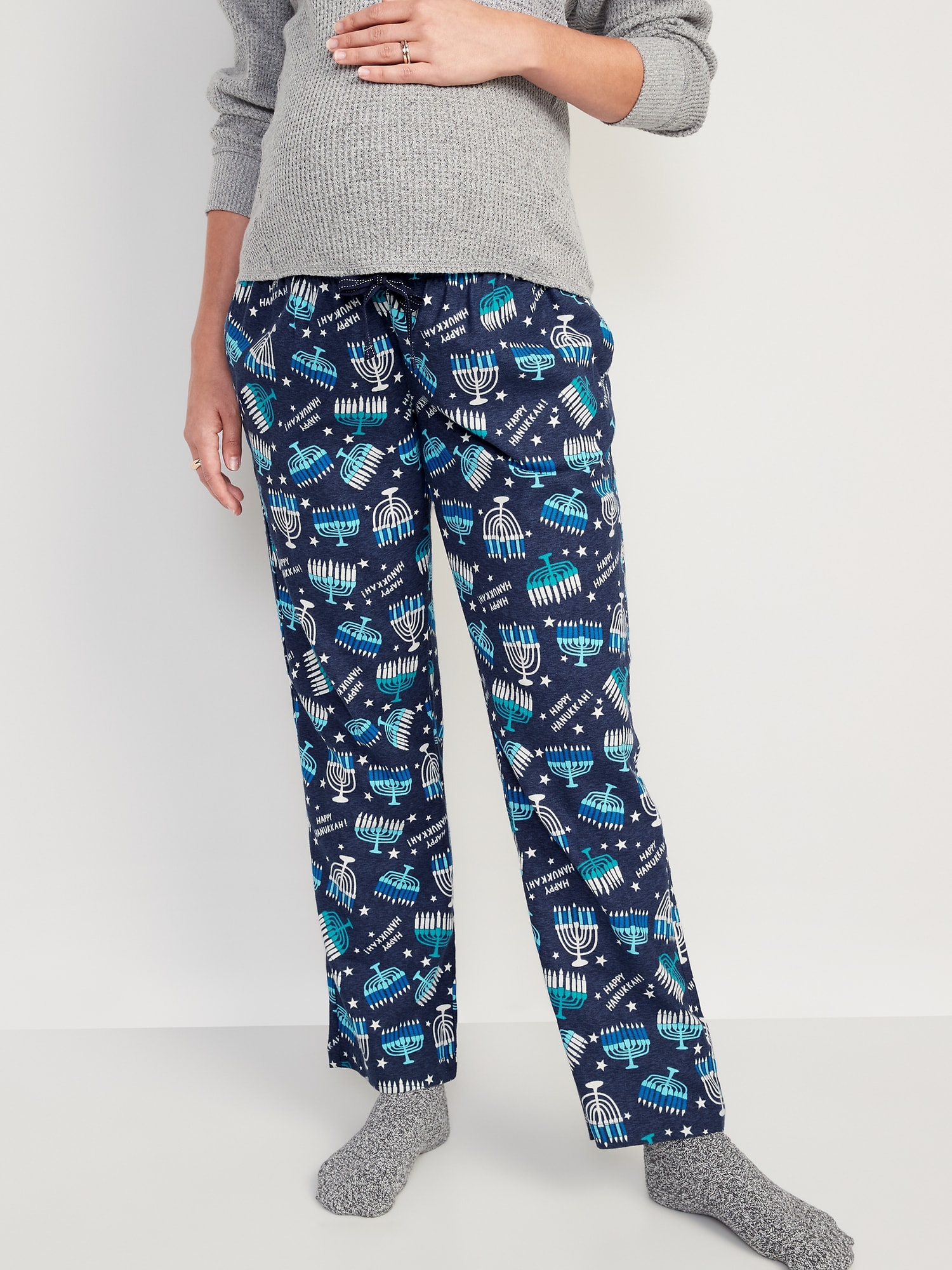 Maternity Printed Flannel Pajama Pants | Old Navy