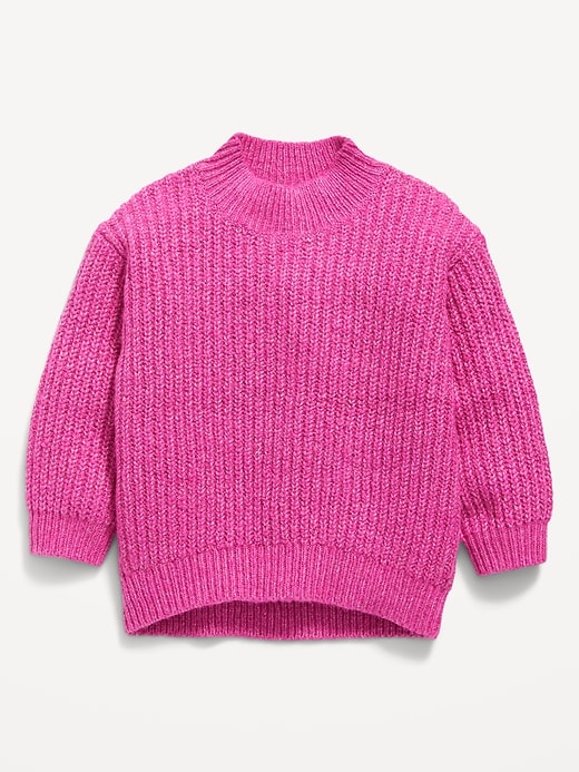 Mock-Neck Shaker-Stitch Cocoon Sweater for Baby | Old Navy
