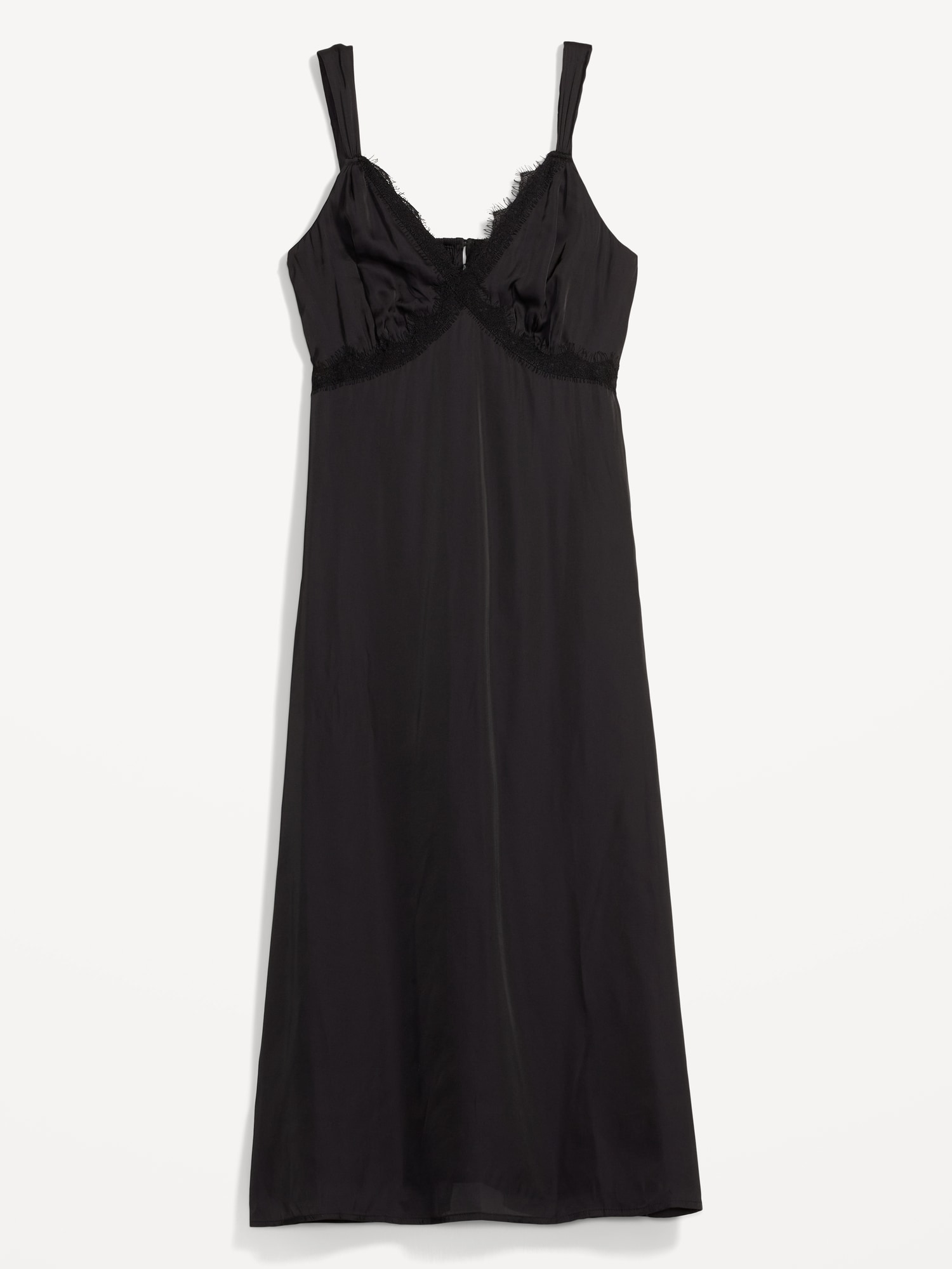 Lace-Trimmed Satin Cami Shift Dress for Women | Old Navy