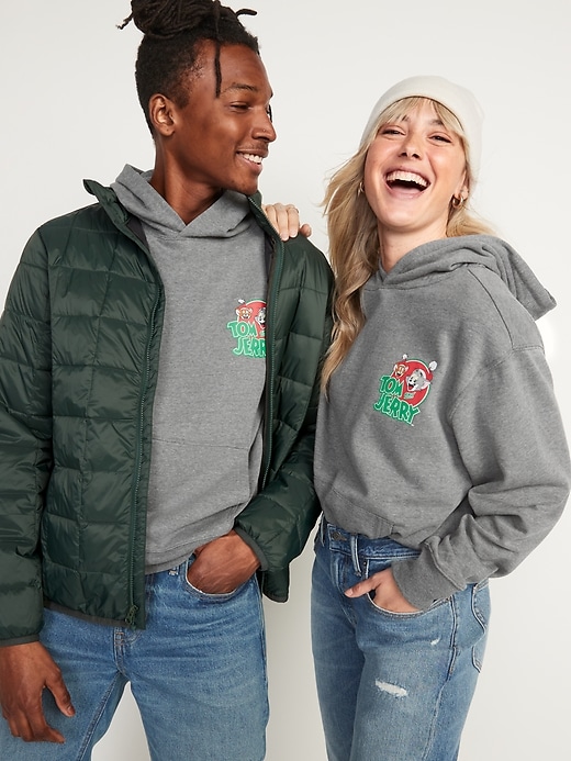 View large product image 2 of 3. Tom and Jerry&#153 Gender-Neutral Pullover Hoodie for Adults