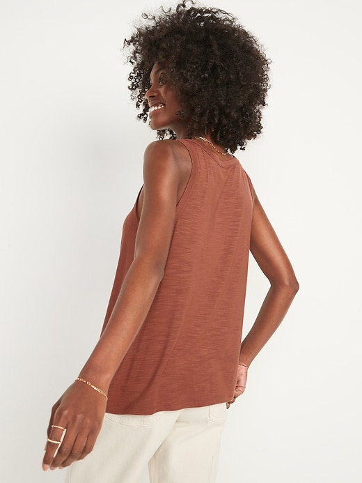Image number 2 showing, Luxe Slub-Knit Tank Top for Women