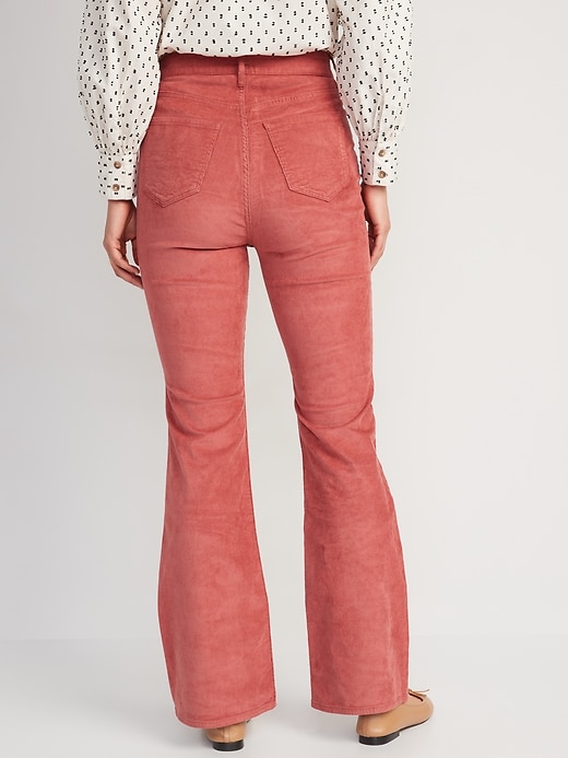 Image number 2 showing, Higher High-Waisted Flare Corduroy Pants