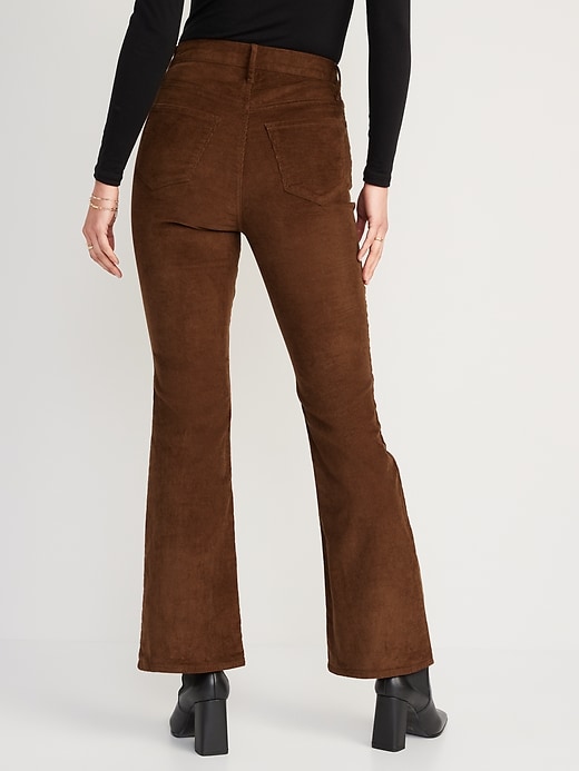 Image number 2 showing, Higher High-Waisted Flare Corduroy Pants