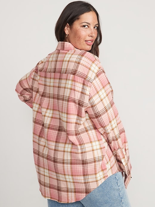 Image number 8 showing, Flannel Boyfriend Tunic Shirt