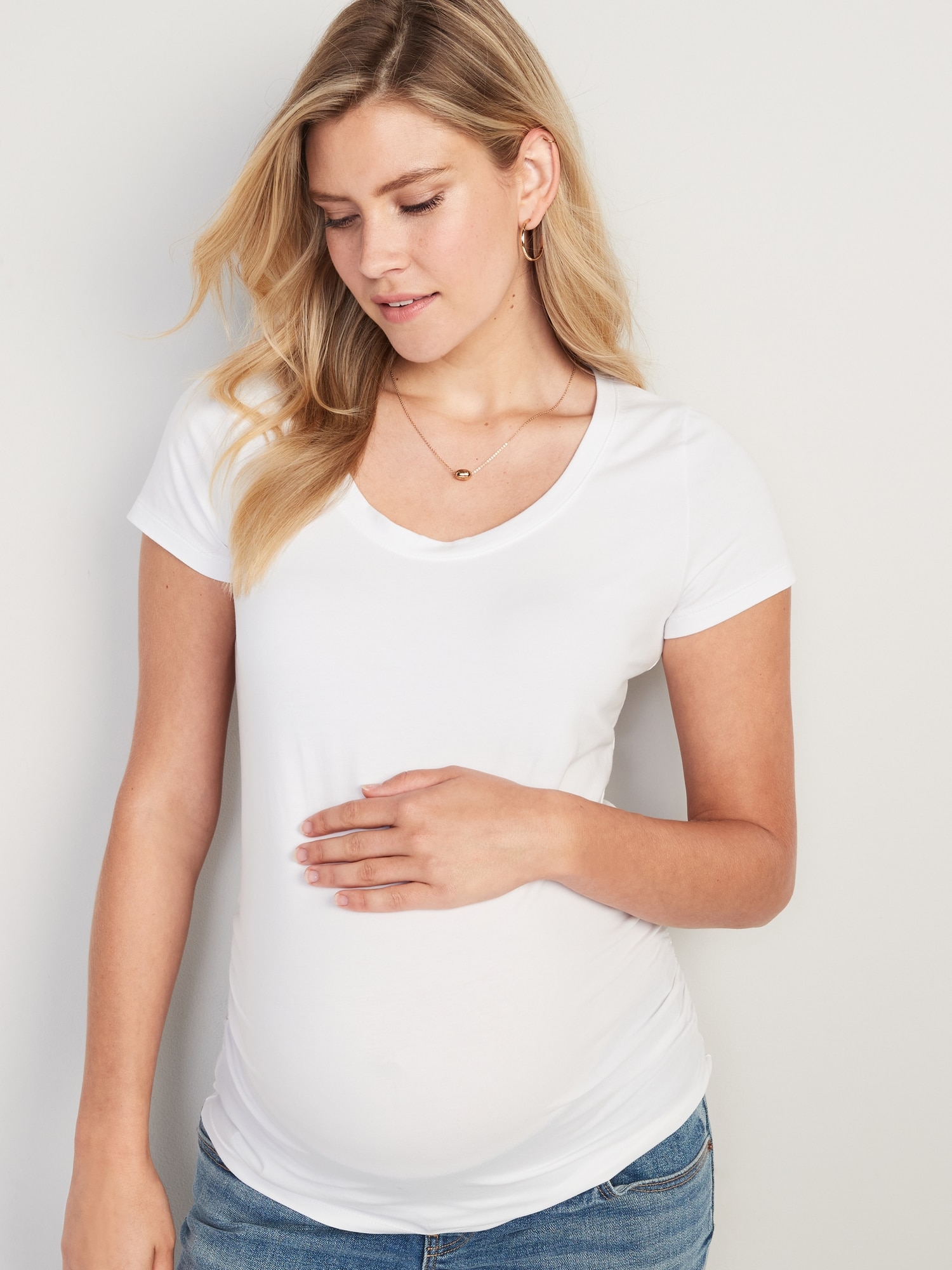 Maternity Scoop-Neck T-Shirt