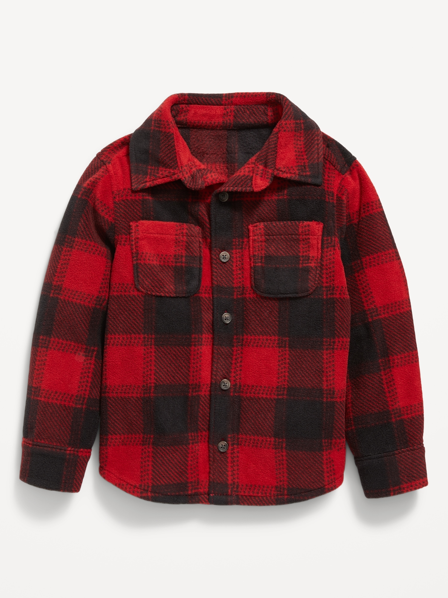 Cozy Microfleece Button-Front Shirt for Toddler Boys | Old Navy