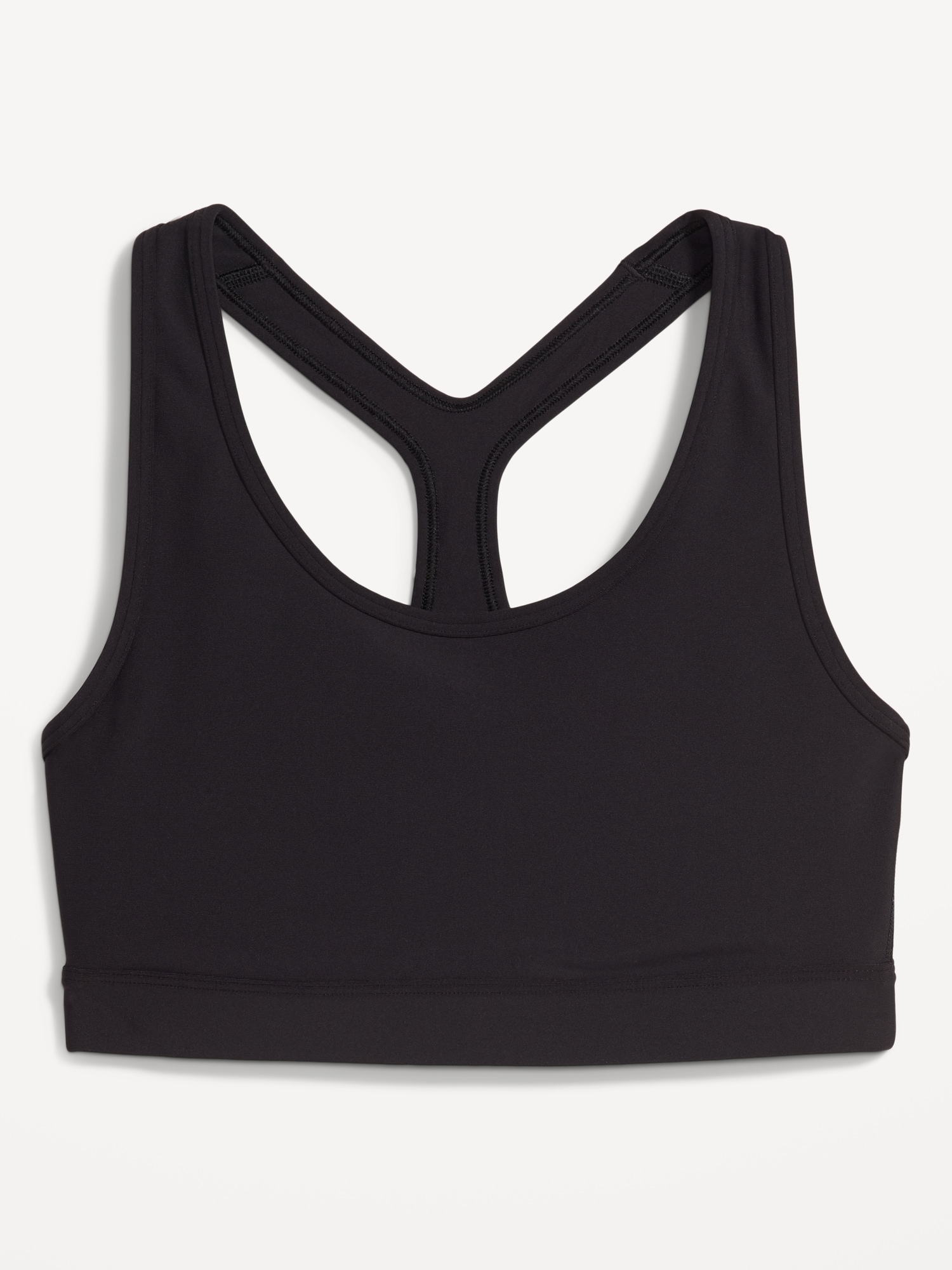 Old Navy Light Support Seamless Racerback Sports Bra - Black NWT Small  287693