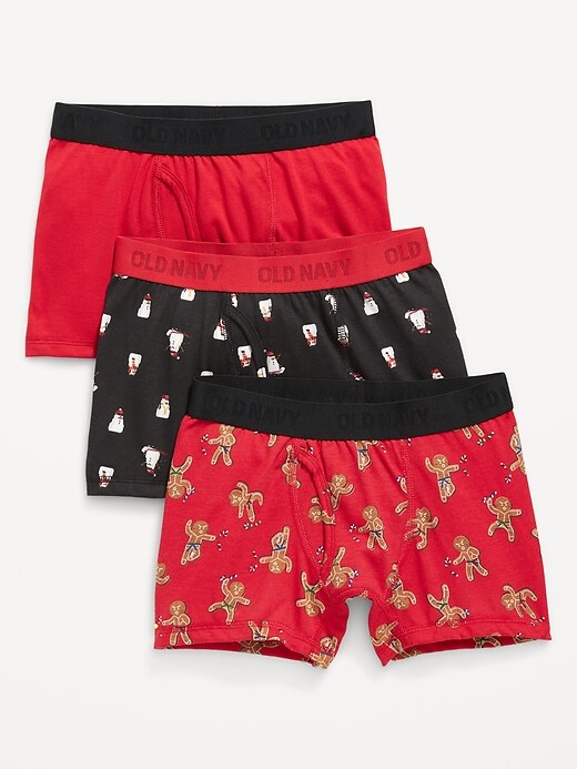 View large product image 1 of 1. Holiday Boxer-Briefs Underwear 3-Pack for Boys