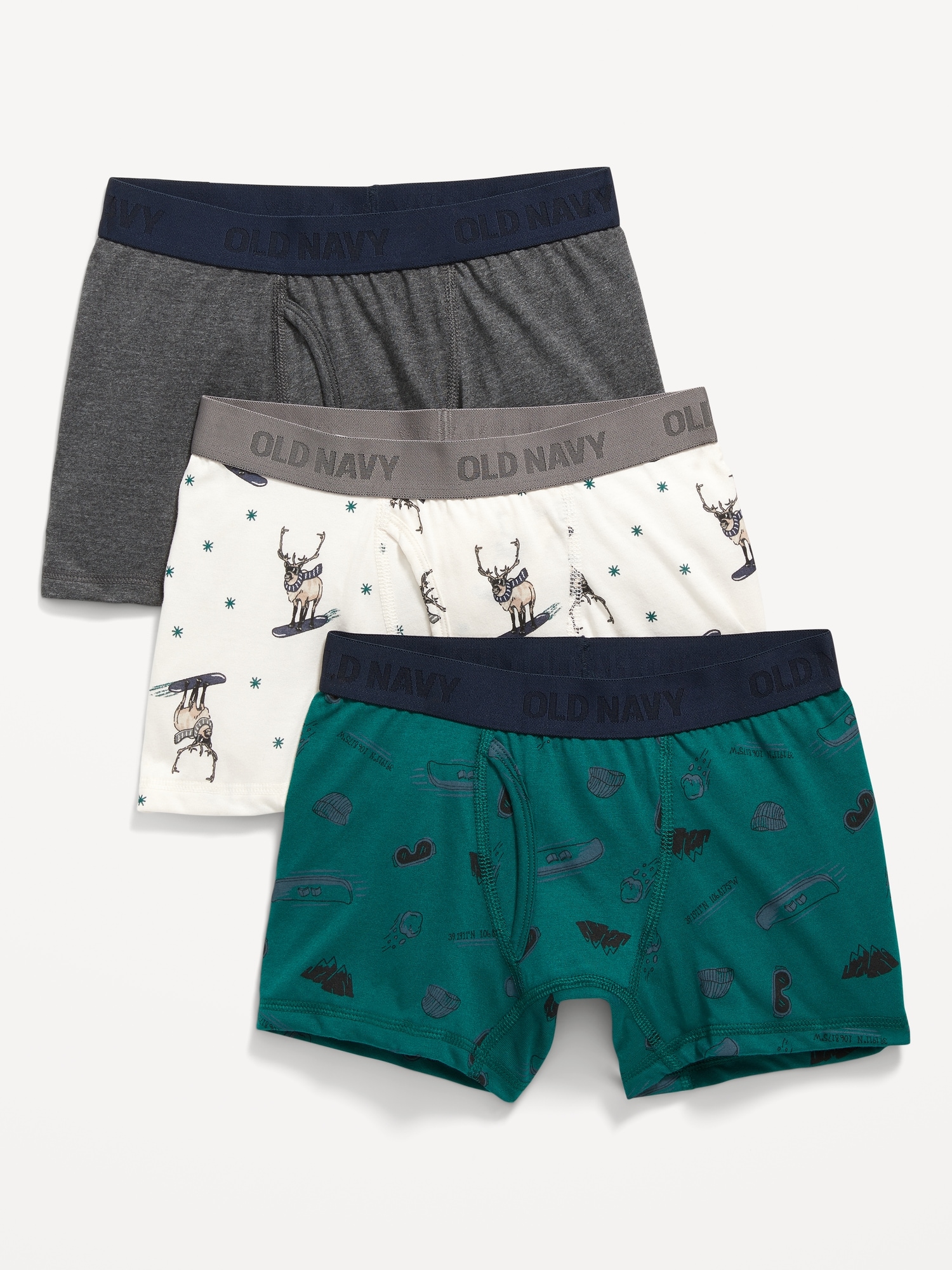 Boys' Bench Holiday Boxer Briefs (3 Pack) - Assorted