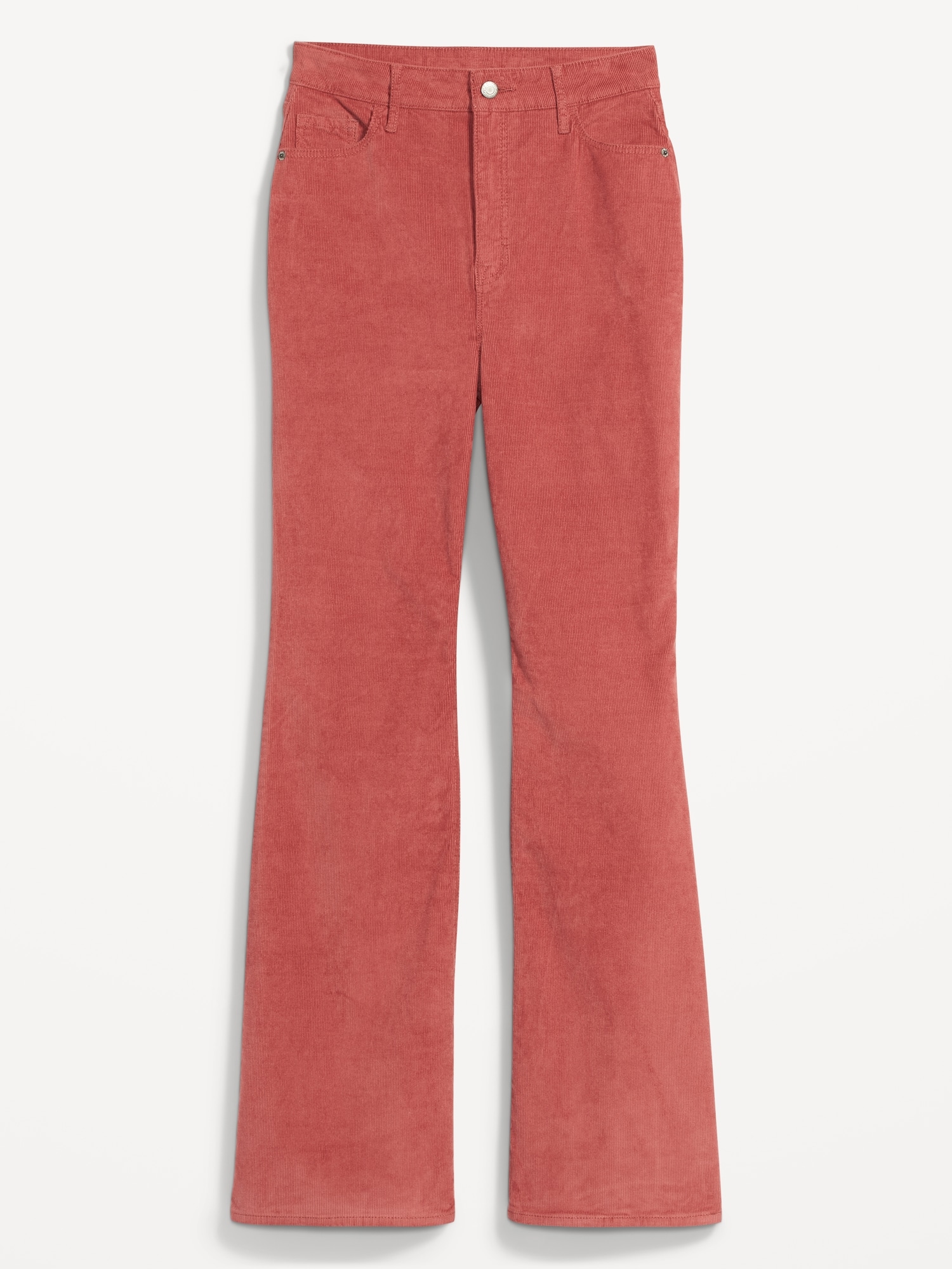 Women's Solid Color Font Slit Hem Corduroy Flare Pants at Rs 1770.96/piece, Ladies Cotton Pant