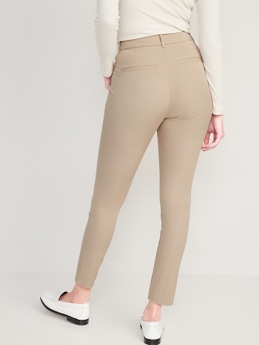Image number 2 showing, Curvy High-Waisted Pixie Skinny Ankle Pants