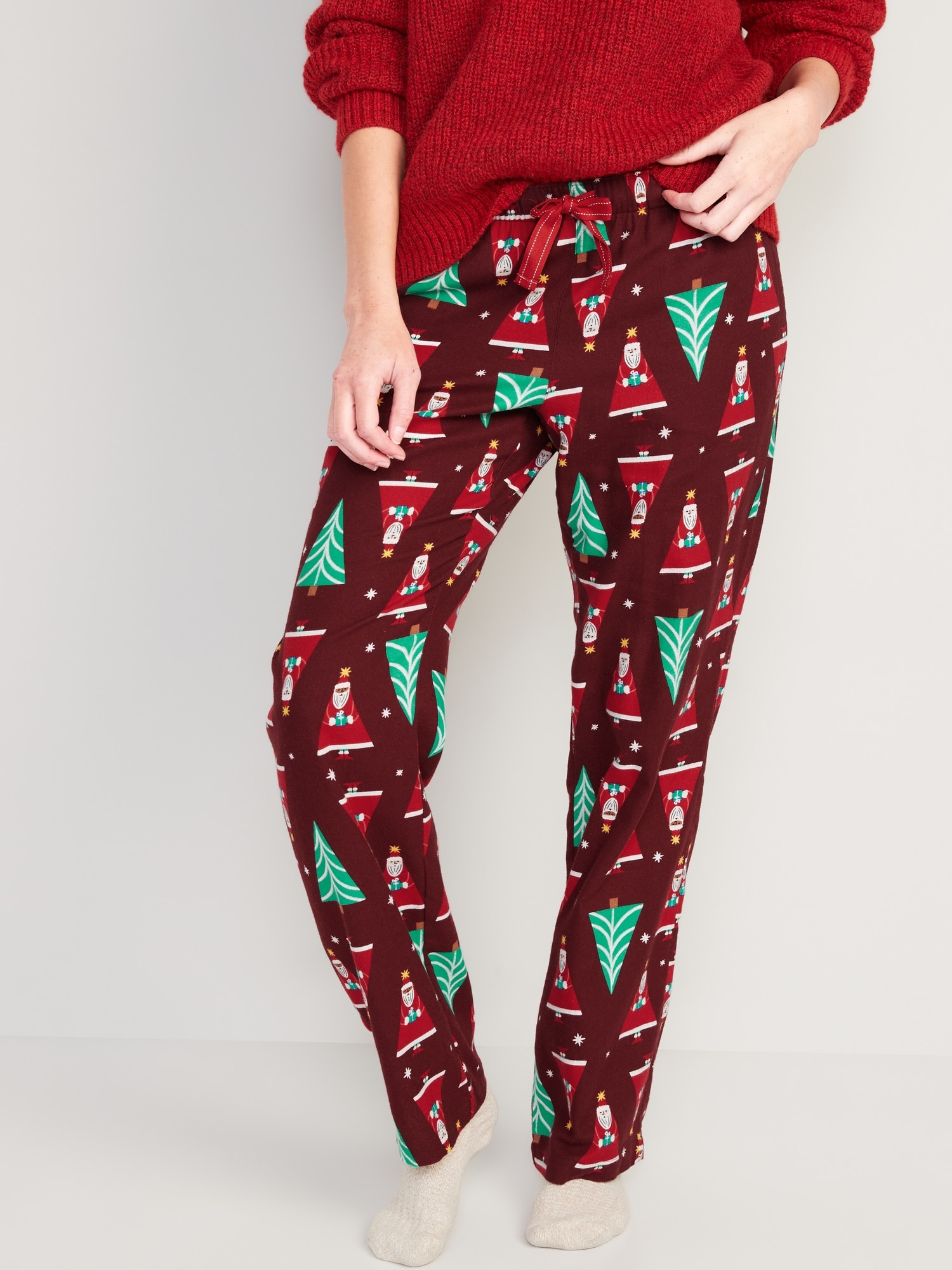 Mid-Rise Flannel Pajama Pants