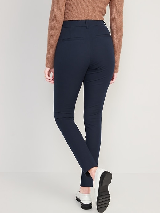 Image number 2 showing, Curvy High-Waisted Pixie Skinny Ankle Pants for Women