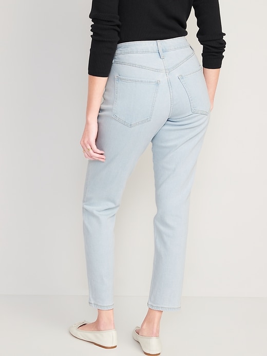 Image number 2 showing, Curvy High-Waisted O.G. Straight Ankle Jeans for Women