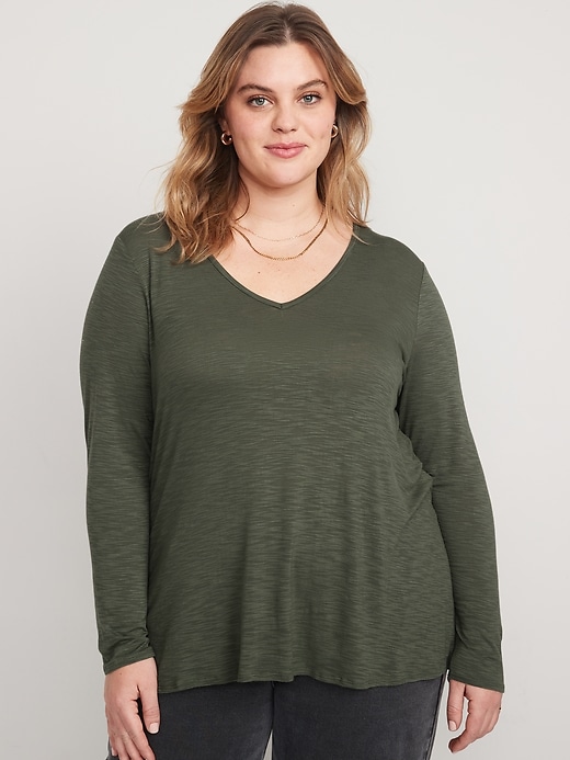 Long-Sleeve Luxe Tunic T-Shirt | Old Navy