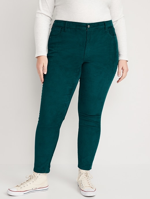 Image number 5 showing, High-Waisted Rockstar Super-Skinny Corduroy Pants