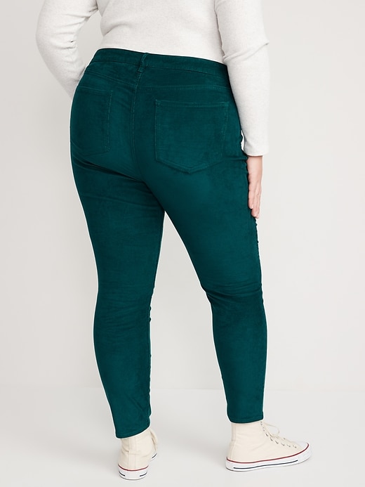 Image number 6 showing, High-Waisted Rockstar Super-Skinny Corduroy Pants