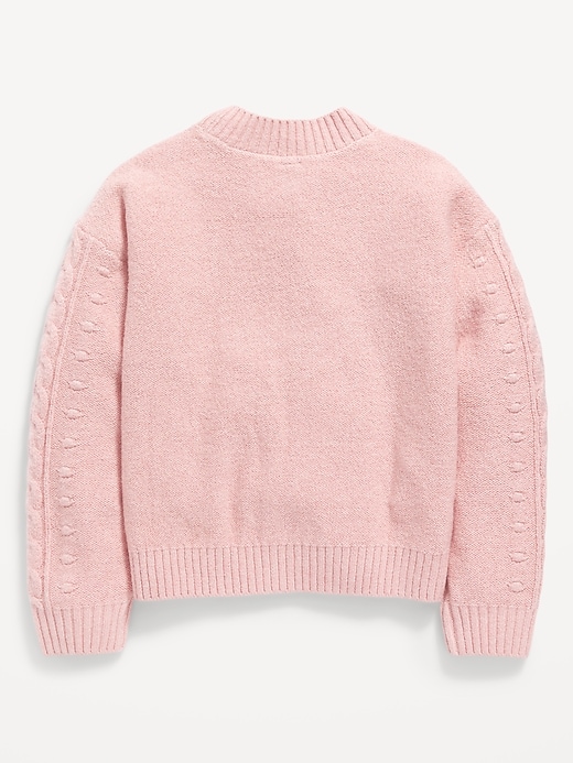 Cozy Cable-Knit Mock-Neck Sweater for Girls | Old Navy