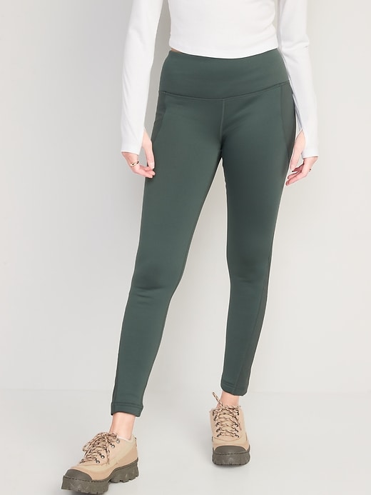 Image number 1 showing, High-Waisted UltraCoze Fleece-Lined Leggings
