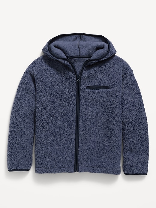ジャケット・アウター OLD GAP 00s Padded Wool Jacket Navy M Sherpa Zip-Front Hooded Jacket for Boys | Old Navy