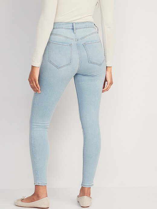 Image number 2 showing, Extra High-Waisted Rockstar 360° Stretch Super-Skinny Jeans for Women