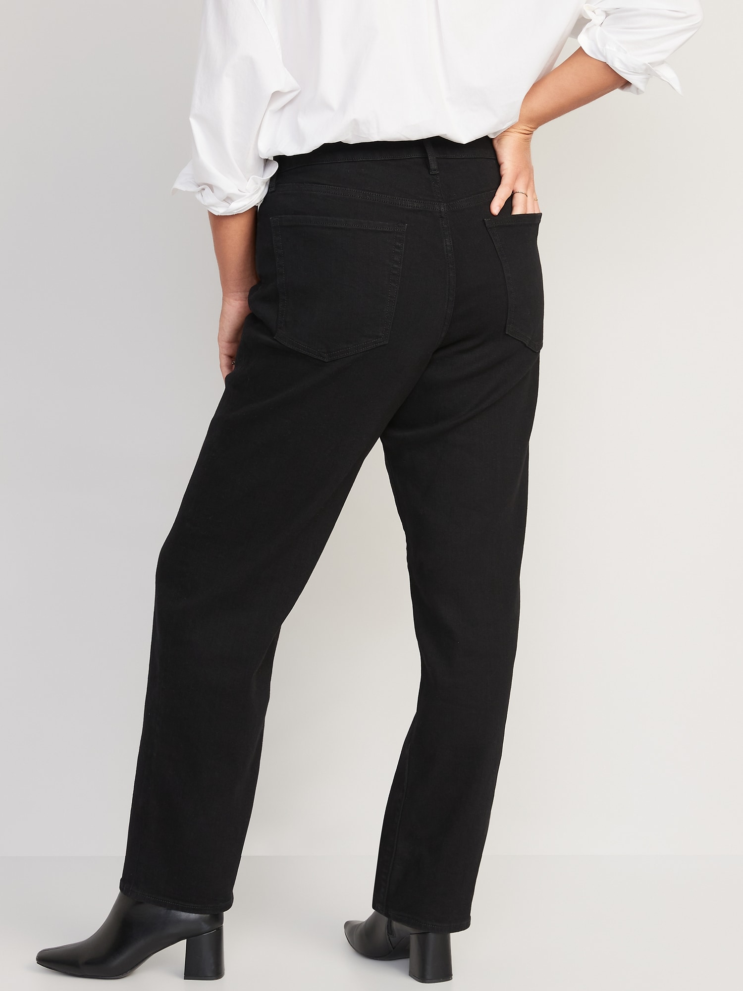 High-Waisted Wow Loose Black Jeans for Women | Old Navy