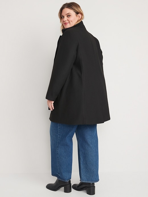 Soft Brushed Funnel Neck Coat For Women Old Navy