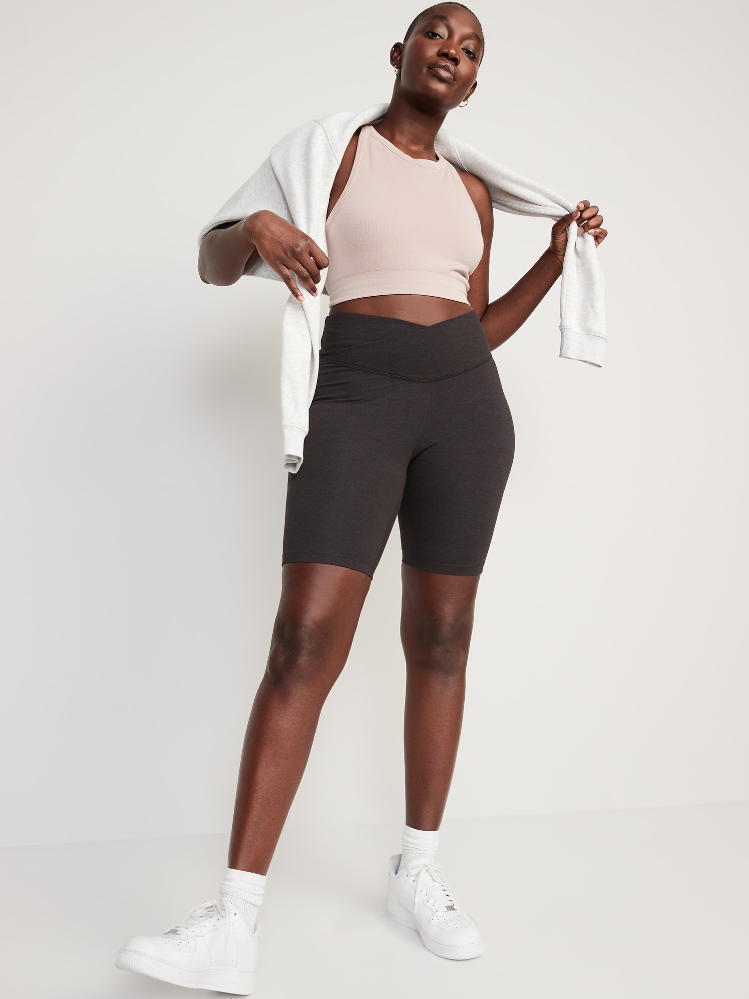 altiland Full Power High Waisted Yoga Biker Shorts for Women