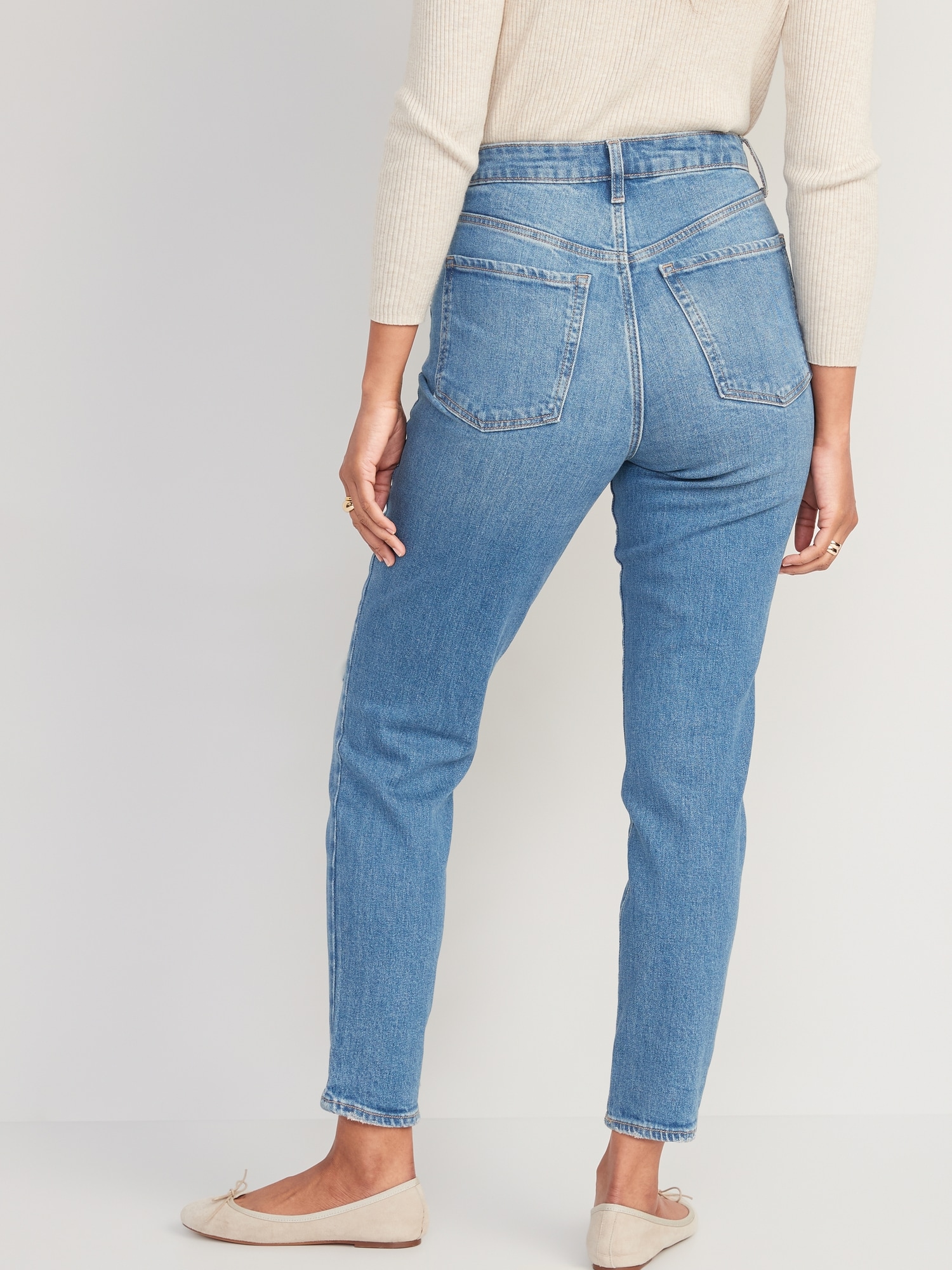 Higher High-Waisted OG Straight Ripped Jeans for Women | Old Navy