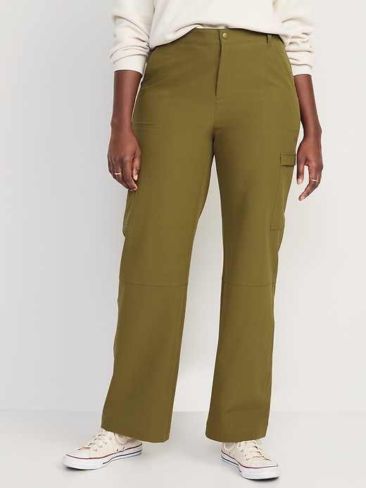Old Navy Extra High-Waisted StretchTech Performance Cargo Jogger Pants for  Women Heritage Green