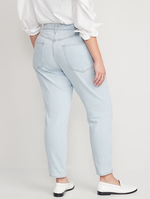 Image number 6 showing, Curvy High-Waisted O.G. Straight Ankle Jeans for Women