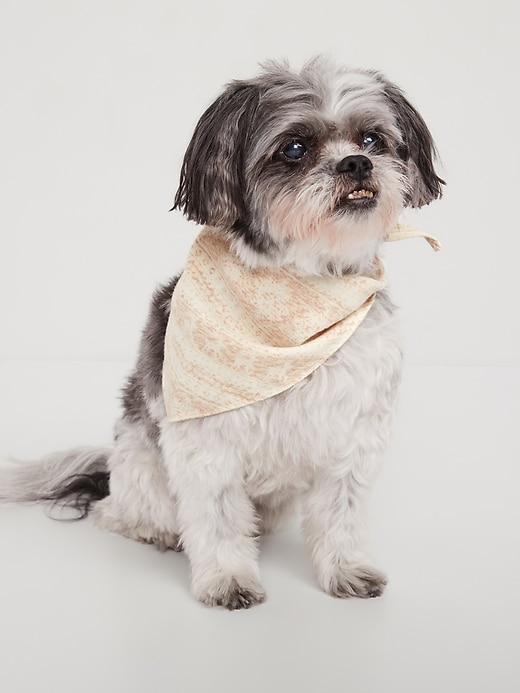 Image number 1 showing, Patterned Flannel Bandana for Pets