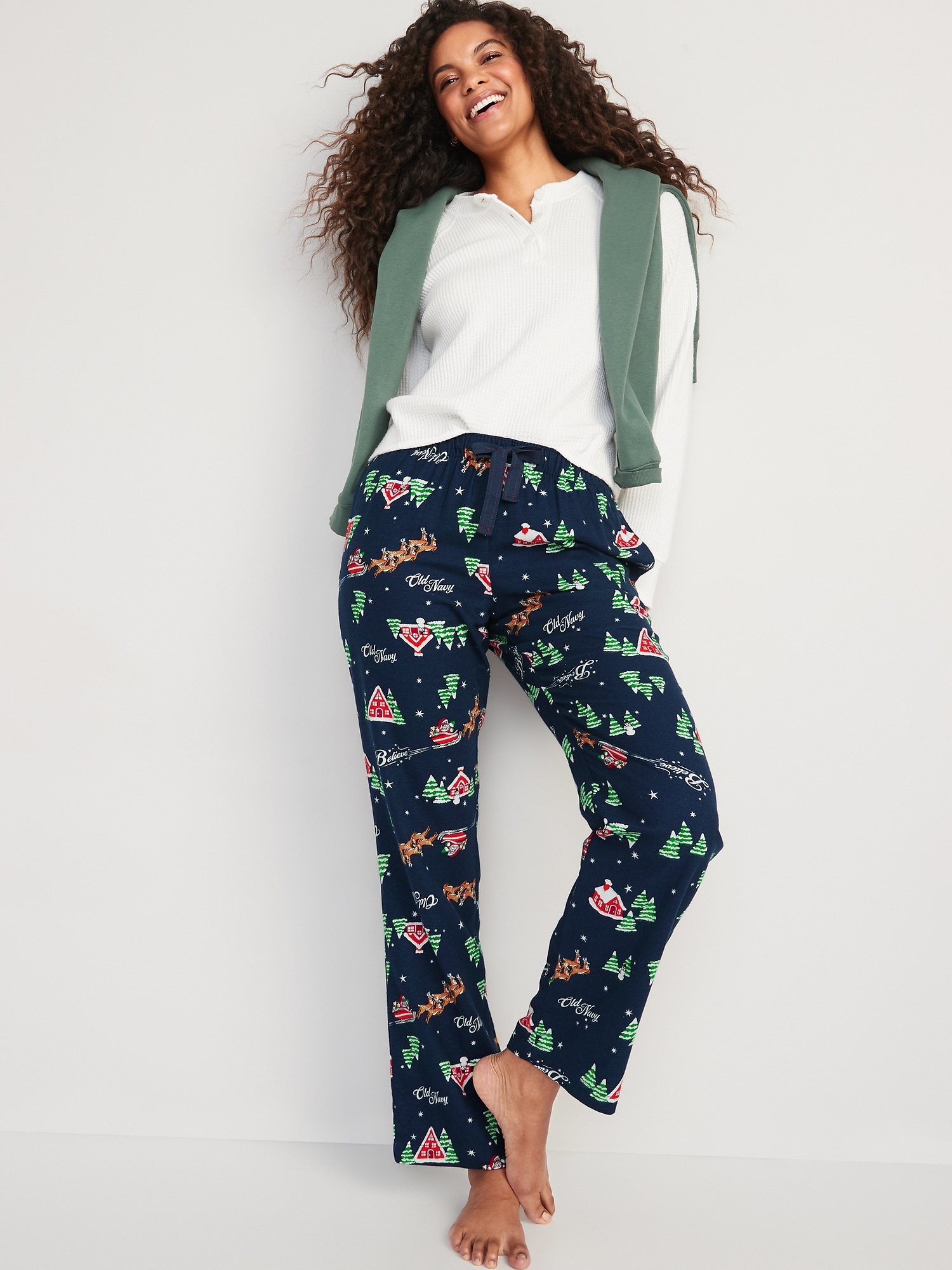 printed flannel pajama pants