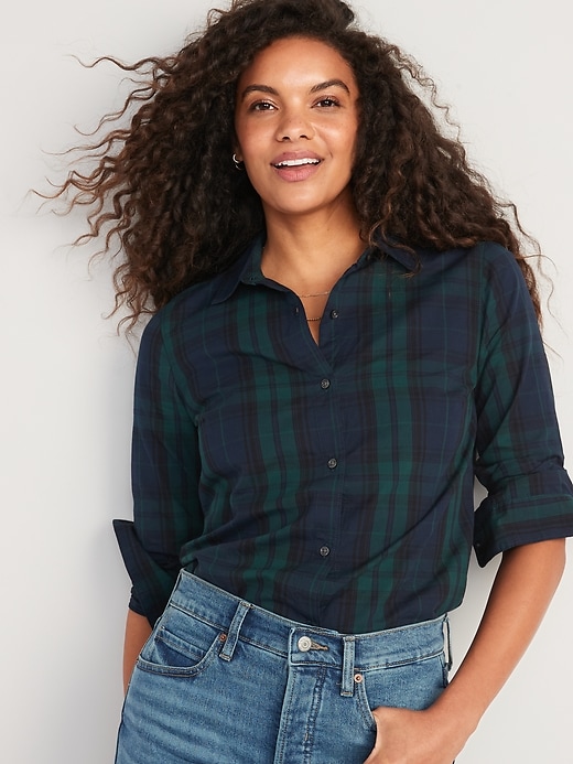 Image number 1 showing, Plaid Classic Button-Down Shirt