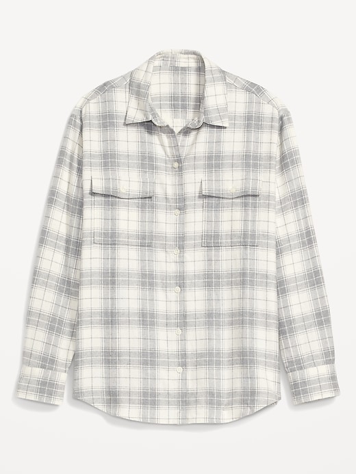 Image number 4 showing, Flannel Boyfriend Tunic Shirt
