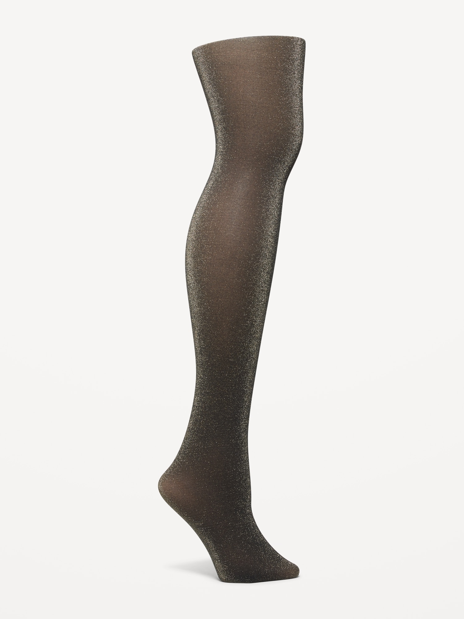 Old Navy Semi-Sheer Control-Top Tights for Women black. 1