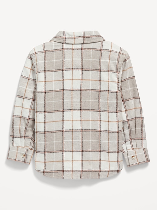 Long-Sleeve Plaid Pocket Shirt for Toddler Boys | Old Navy