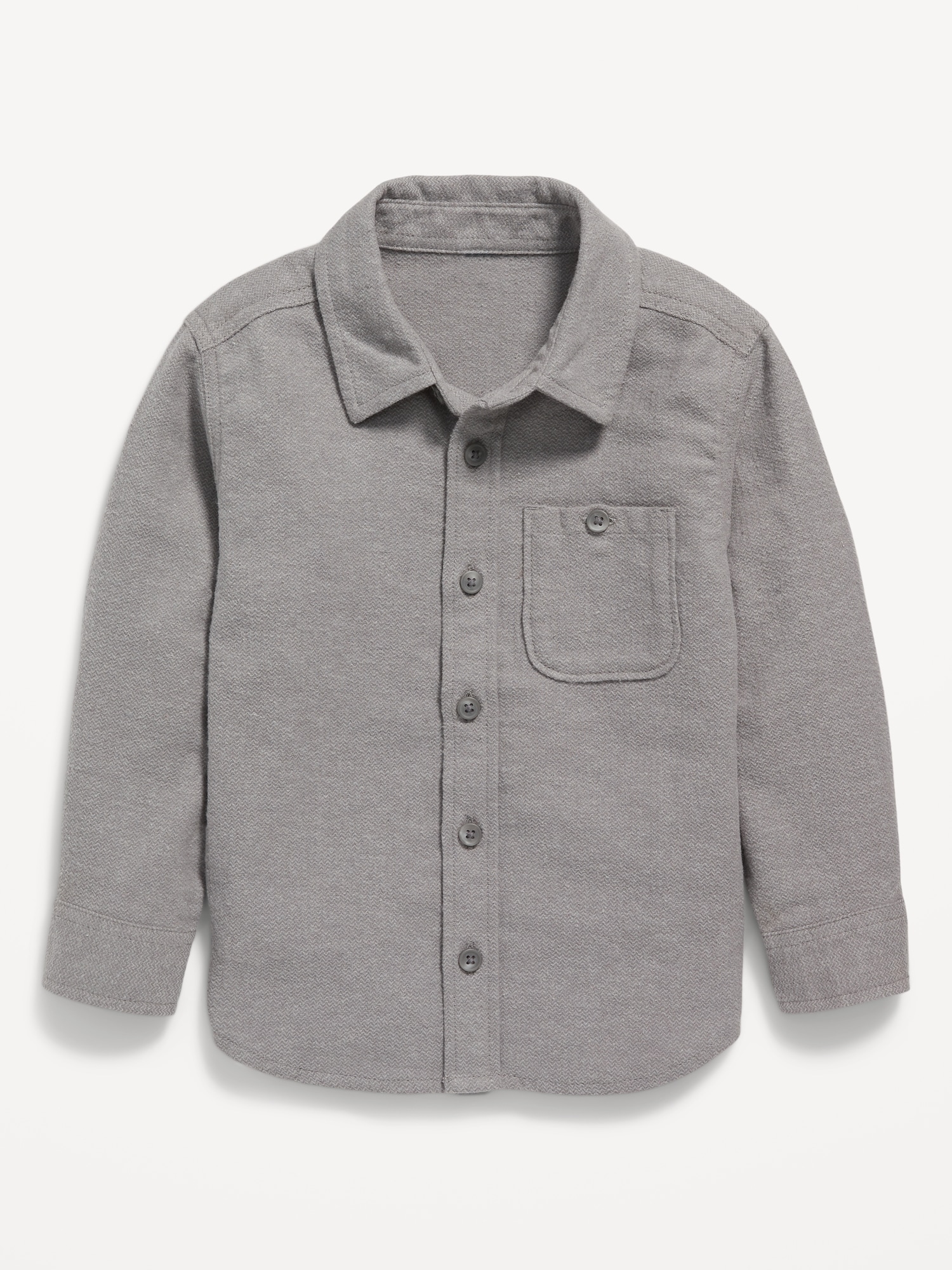 Long-Sleeve Herringbone Pocket Shirt for Toddler Boys | Old Navy
