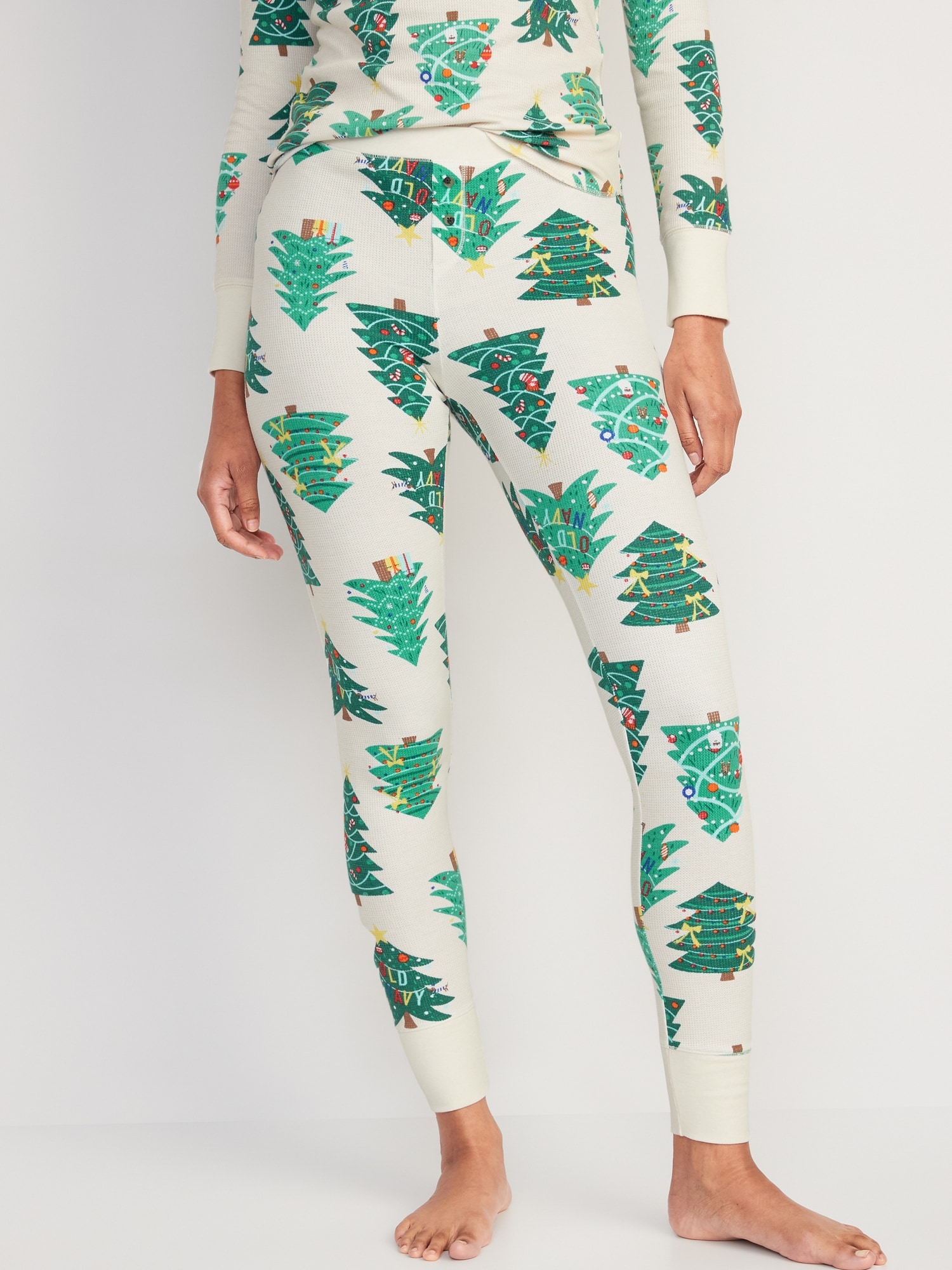 Thermal-Knit Plus-Size Pajama Pants