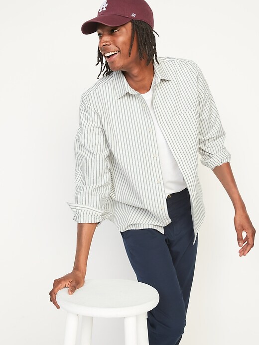 Image number 7 showing, Regular-Fit Non-Stretch Everyday Oxford Shirt for Men