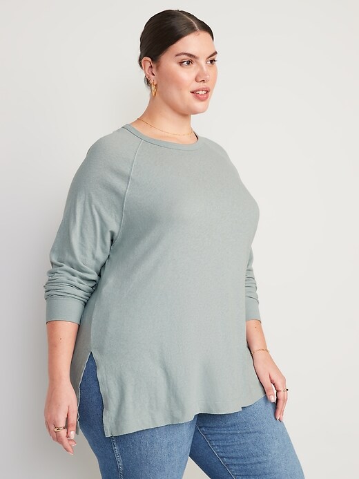 Women's Long Sleeve Comfy Loose Fit Tunic Shirt Tops - Gray - C218646XE2I