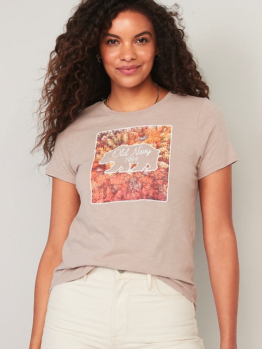Image number 1 showing, EveryWear Logo Graphic T-Shirt for Women