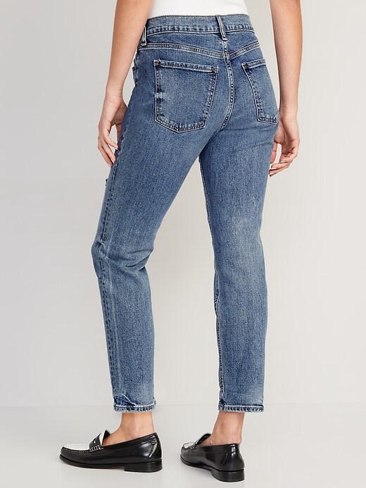 LowRise Ripped Boyfriend Straight Jeans for Women Old Navy