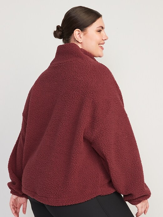 Image number 8 showing, Cropped Sherpa Turtleneck Sweater