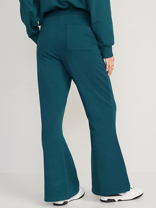 Image number 2 showing, Extra High-Waisted Snuggly Fleece Flare Sweatpants