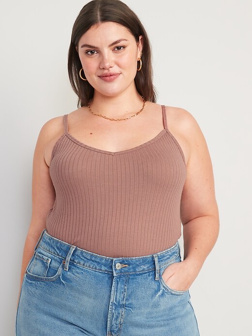 Image number 7 showing, Rib-Knit V-Neck Matching Sweater Tank Top