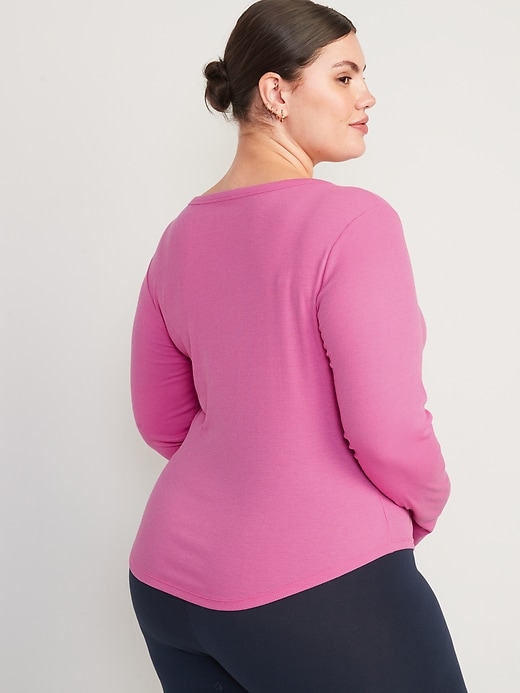 Image number 8 showing, UltraLite Long-Sleeve Rib-Knit Top