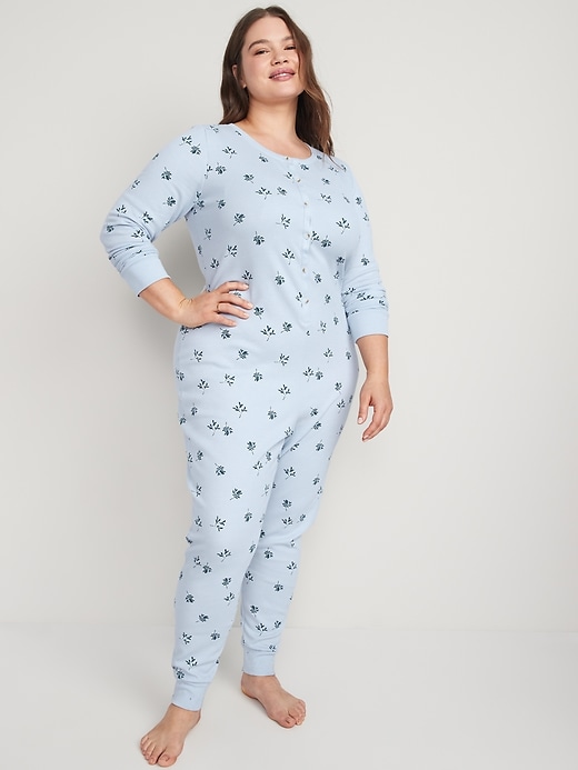 Thermal-Knit Pajama One-Piece for Women, Old Navy in 2023