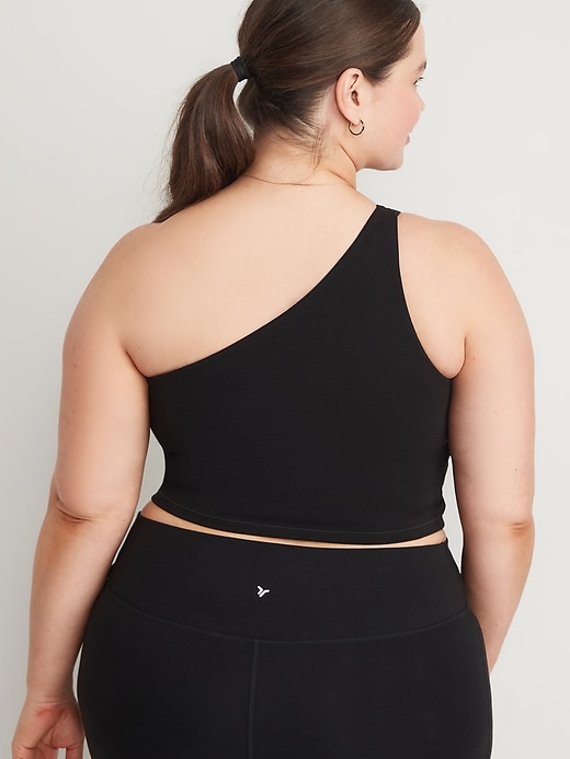 Image number 8 showing, Light-Support PowerChill One-Shoulder Longline Sports Bra