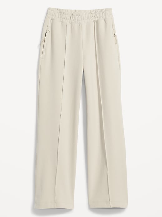 Image number 4 showing, High-Waisted Dynamic Fleece Wide-Leg Pants